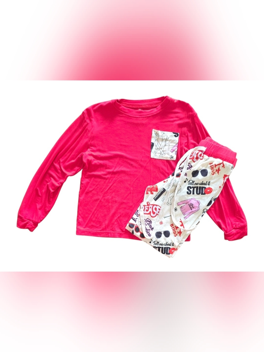 Gigi's Closet Grease Long Sleeve Shirt & Pants Bamboo Set Girls Size 4T